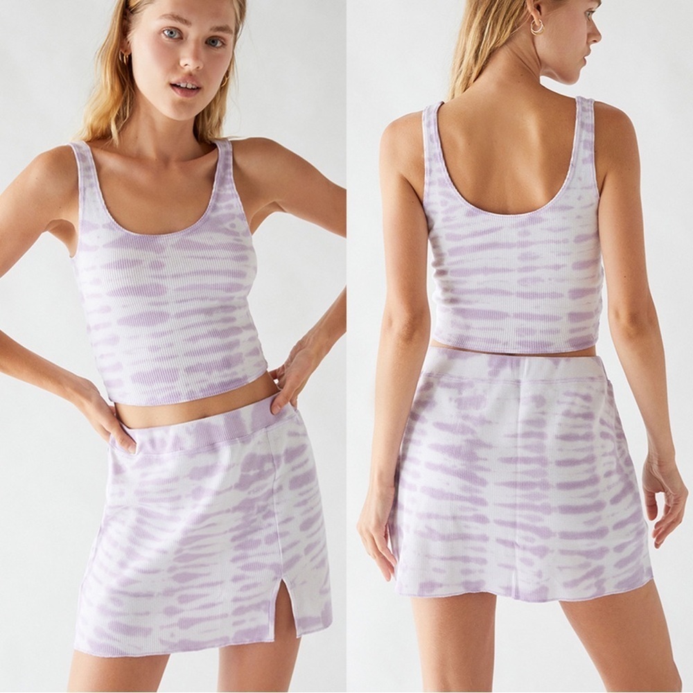 Sold  PacCares Happy Mini Tie-dye Skirt NWT Small